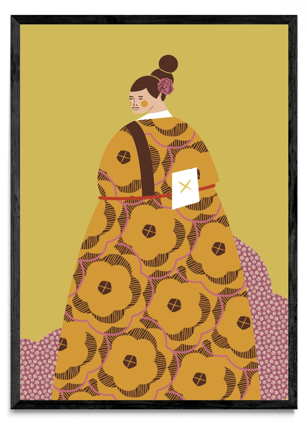 Mujer con Kimono Canela - Retrato N