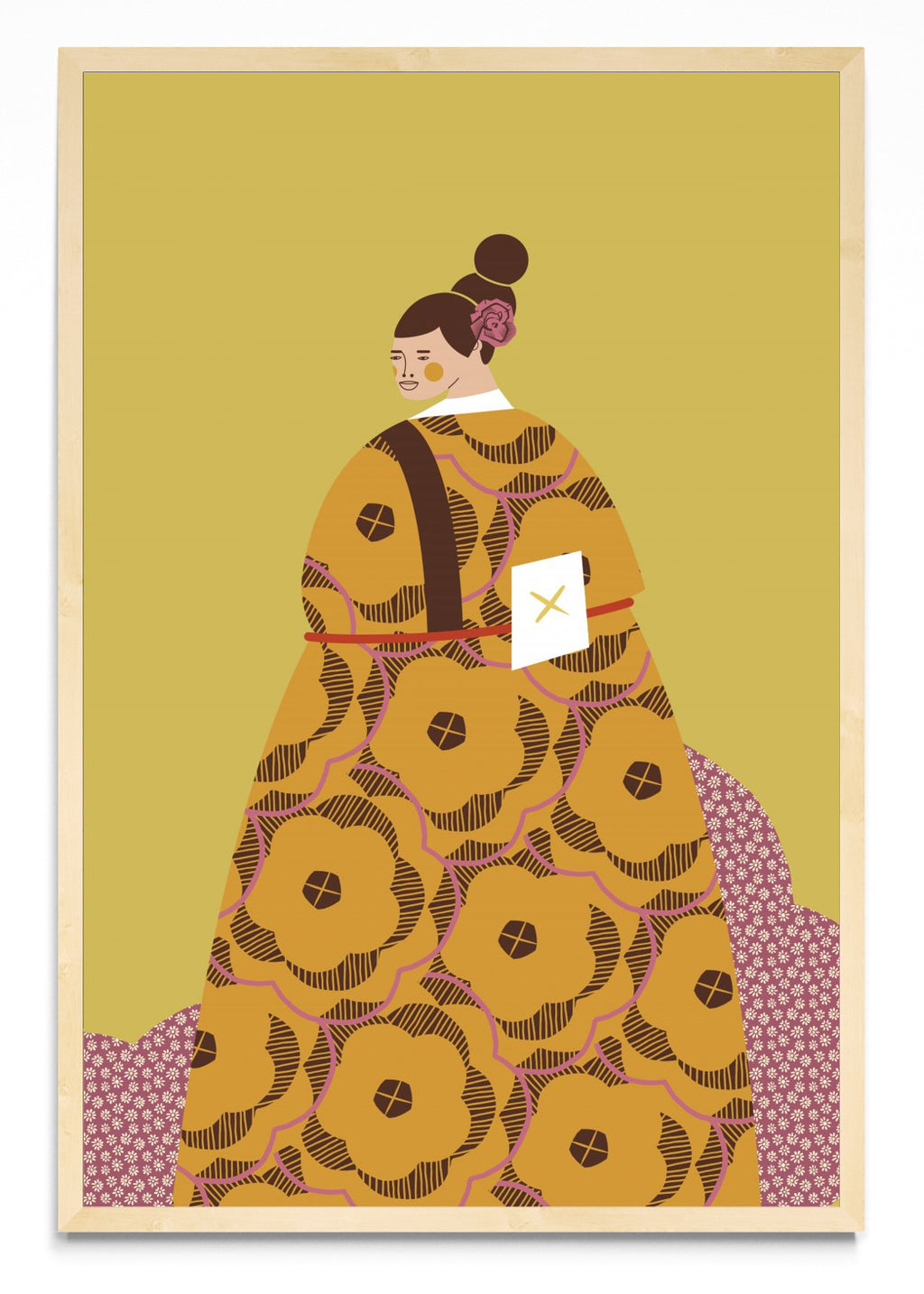 Mujer con Kimono Canela - FotoV MC