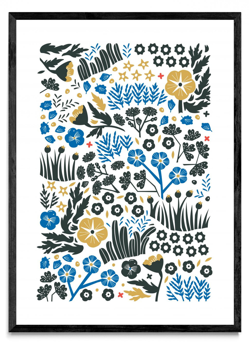 Prado - Azul Negro y Ocre - Retrato N