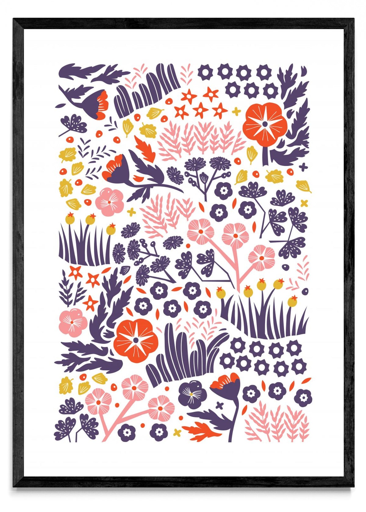 Prado - Rojo, Violeta y Rosa. - Retrato N
