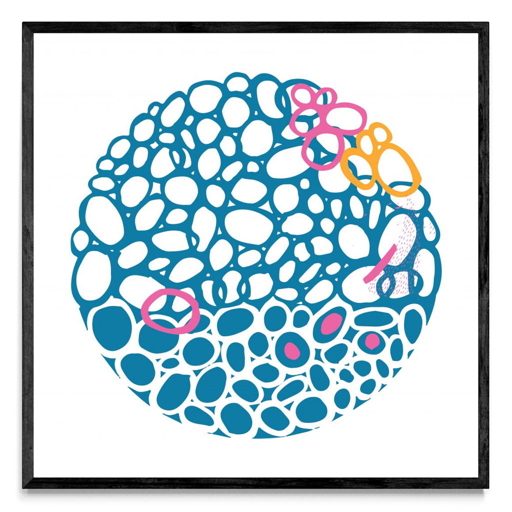 STONE CIRCLE - AZUL Y MAGENTA - Cuadrado N