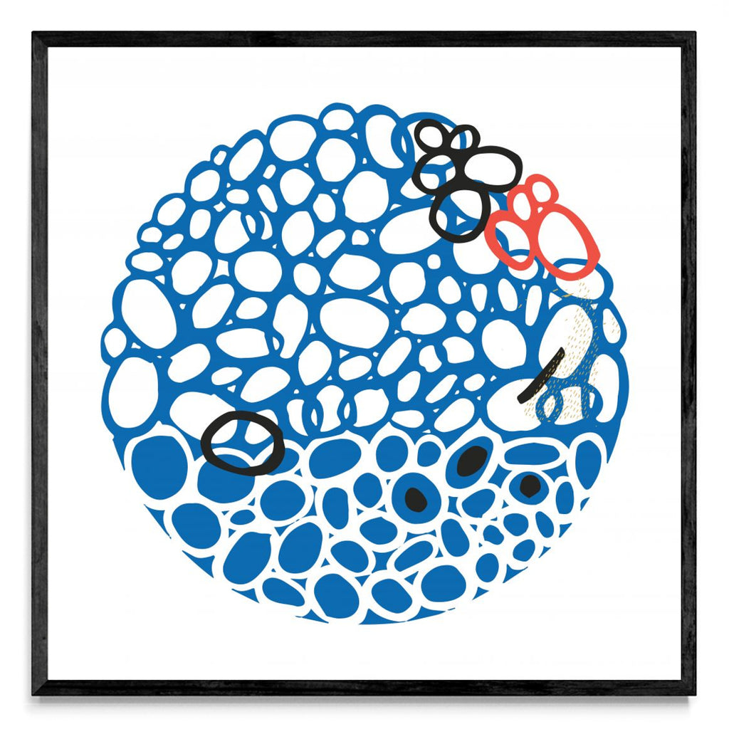 STONE CIRCLE - AZUL - Cuadrado N