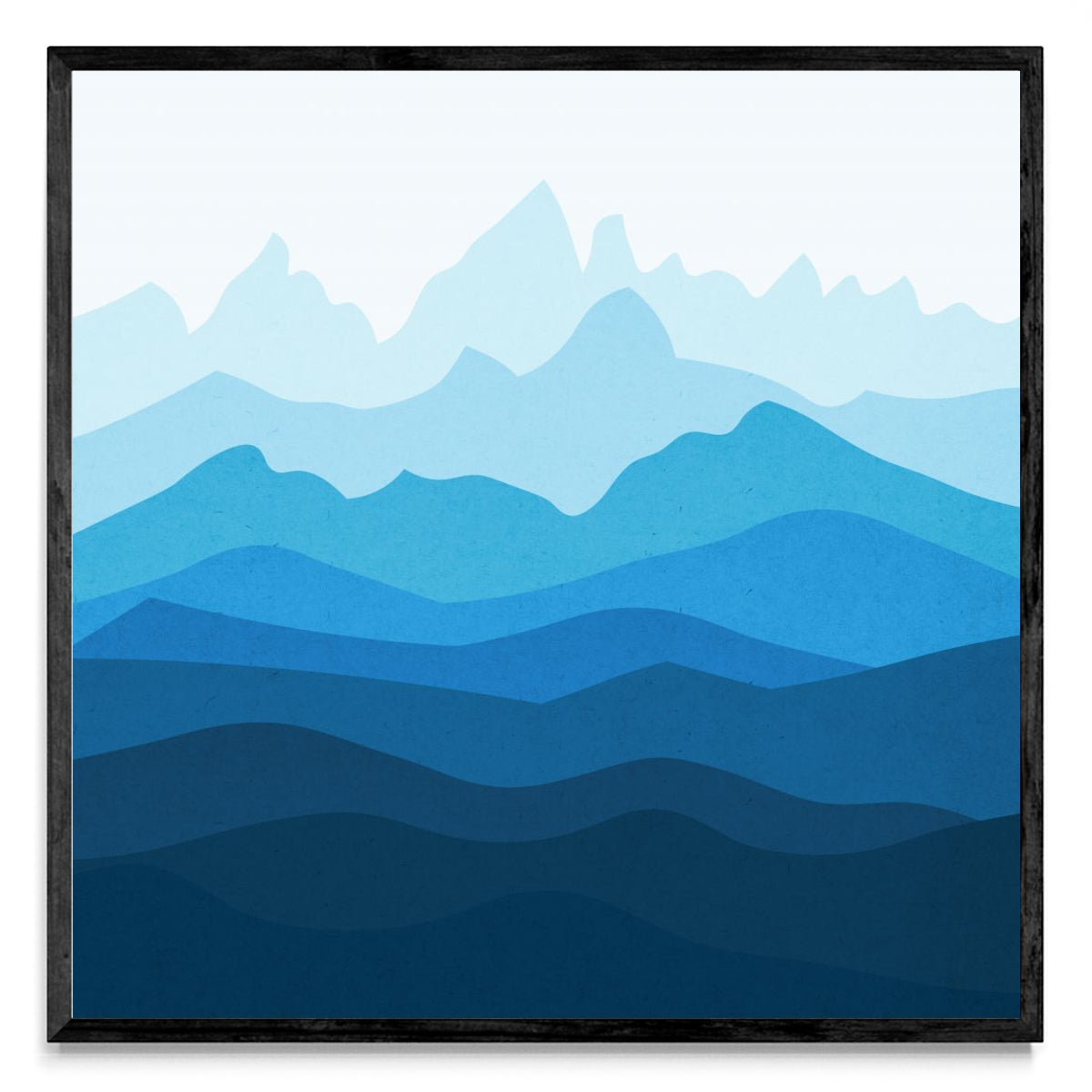 Paisaje de acuarela 3 - Cuadrado N