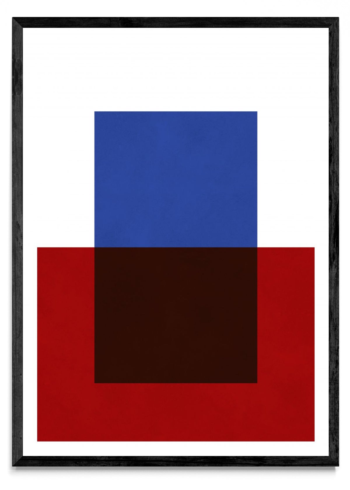 Rojo sobre azul 2 - Retrato N