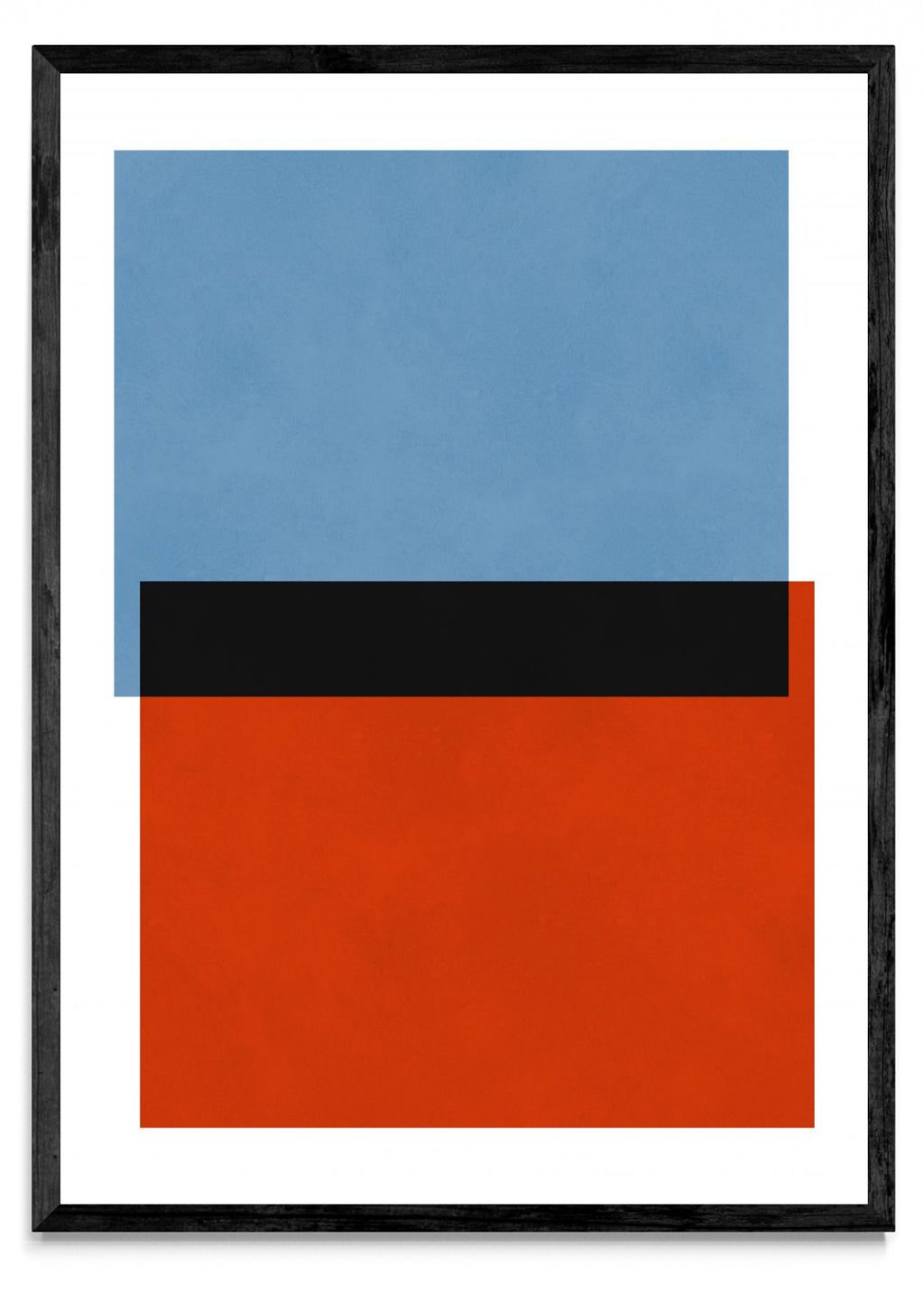 Rojo sobre azul 3 - Retrato N