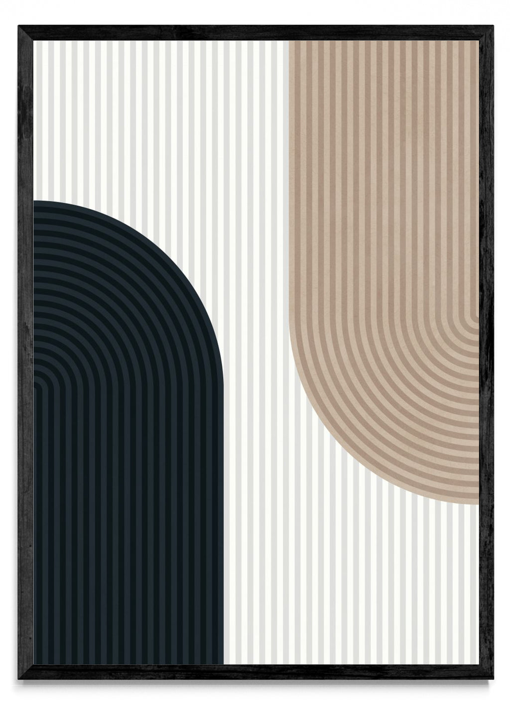 Arte de líneas y círculos 1 - Retrato N