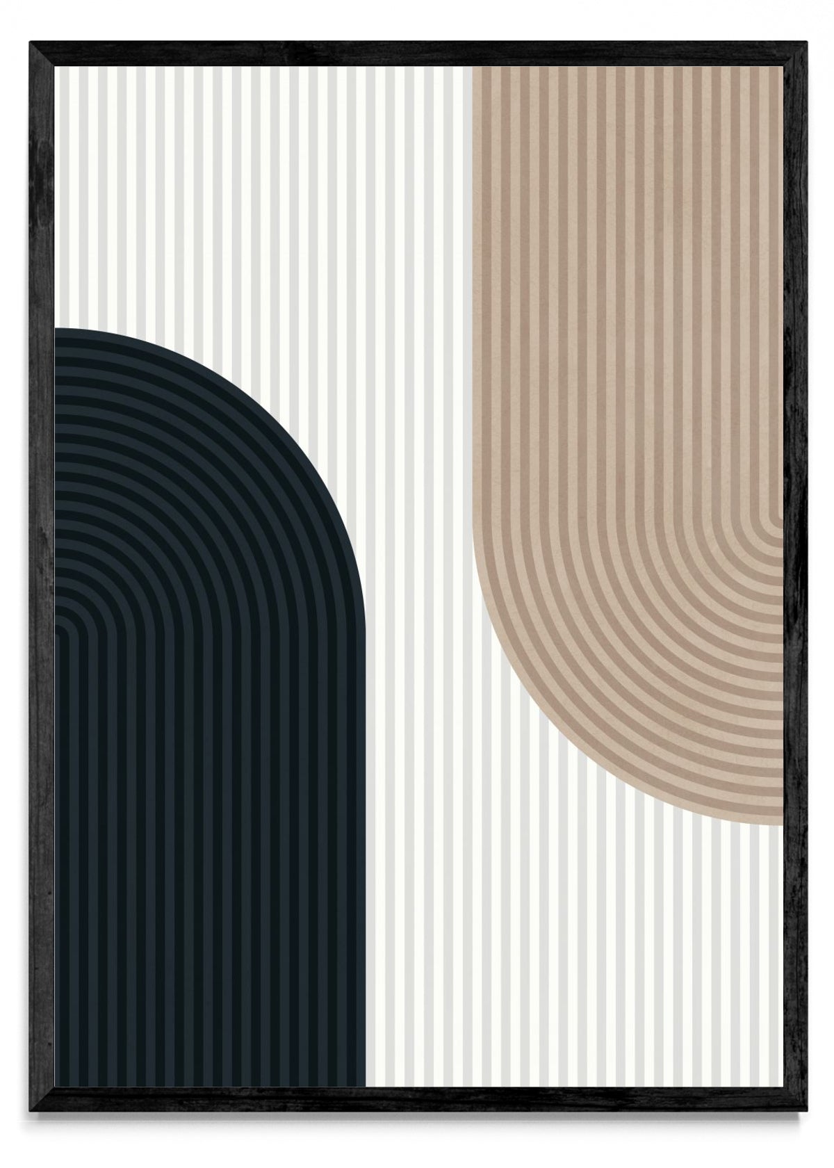 Arte de líneas y círculos 1 - Retrato N