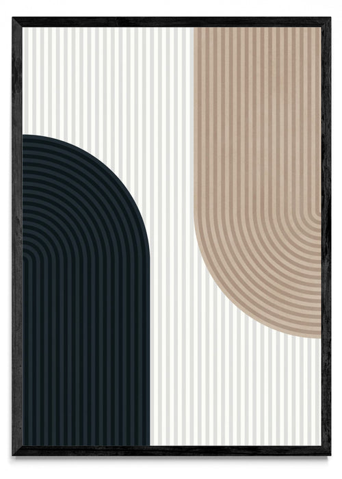 Arte de líneas y círculos 1 - Retrato N