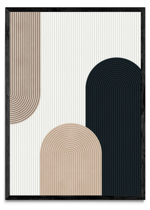 Arte de líneas y círculos 2 - Retrato N