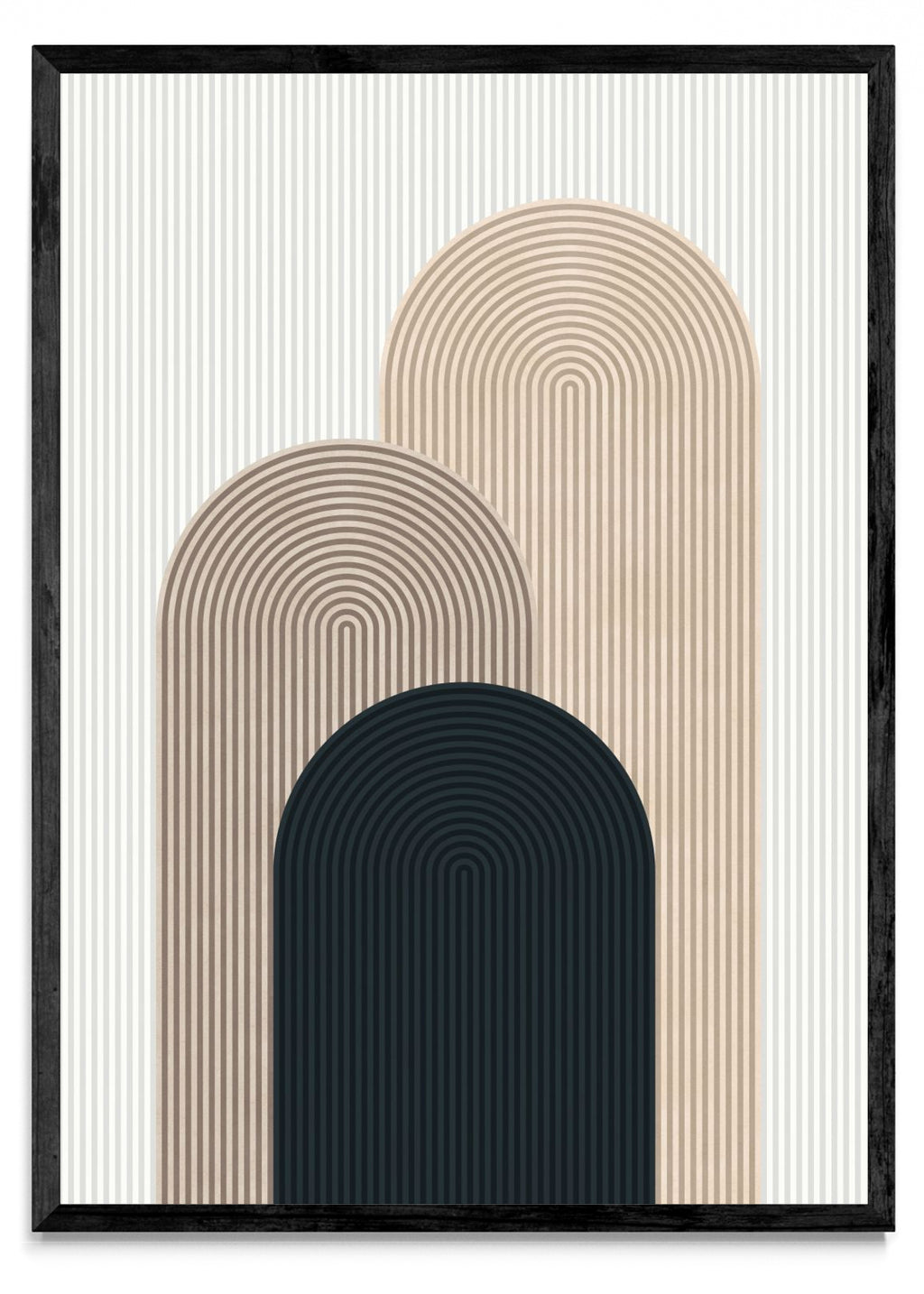Arte de líneas y círculos 3 - Retrato N