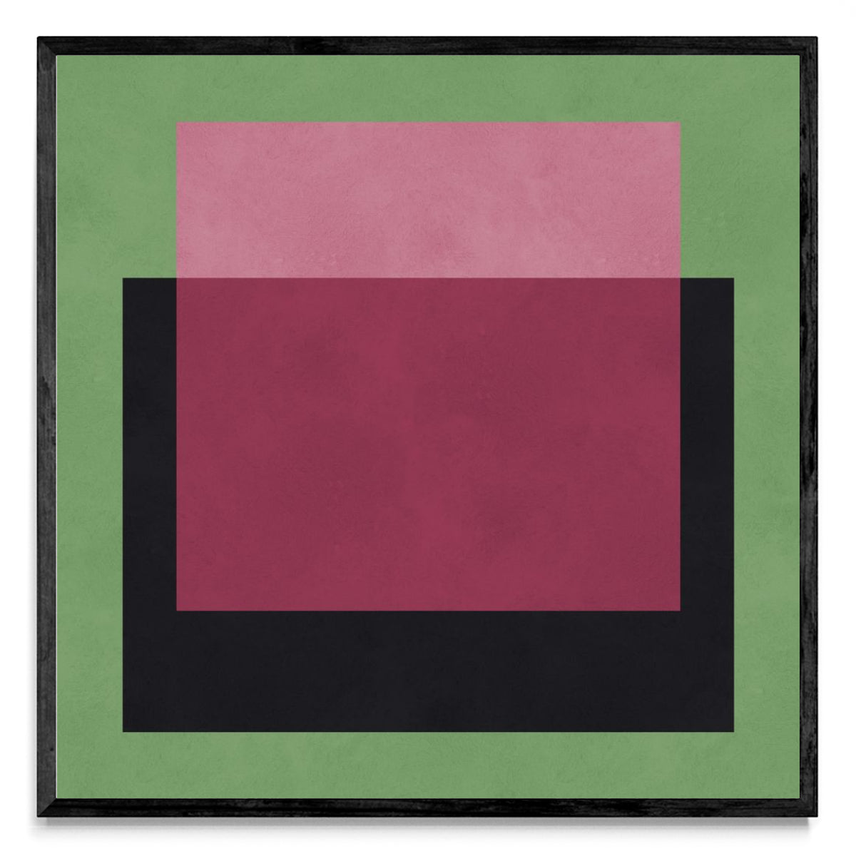 Geometria em fundo verde - Cuadrado N