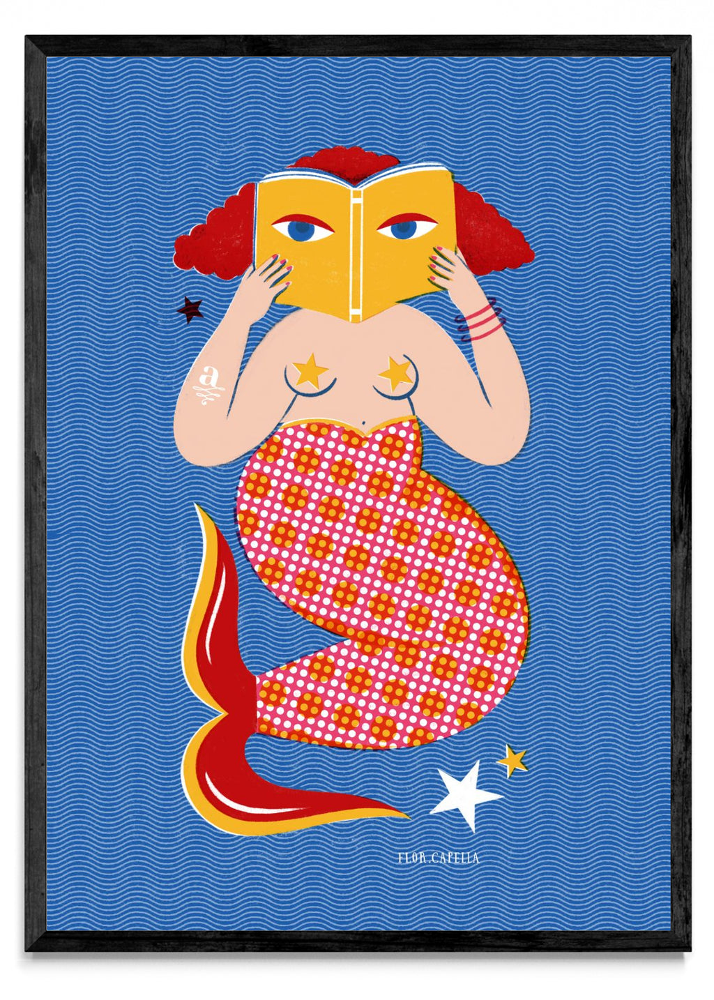 Sirena Lectora (color 1) - Retrato N