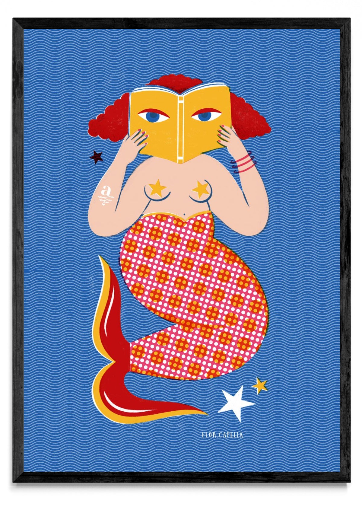 Sirena Lectora (color 1) - Retrato N