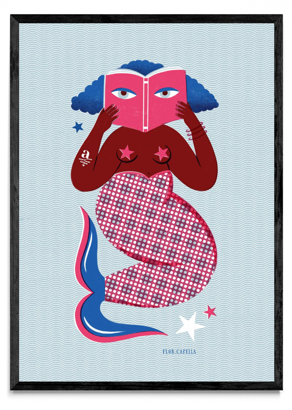 Sirena Lectora (color 3) - Retrato N