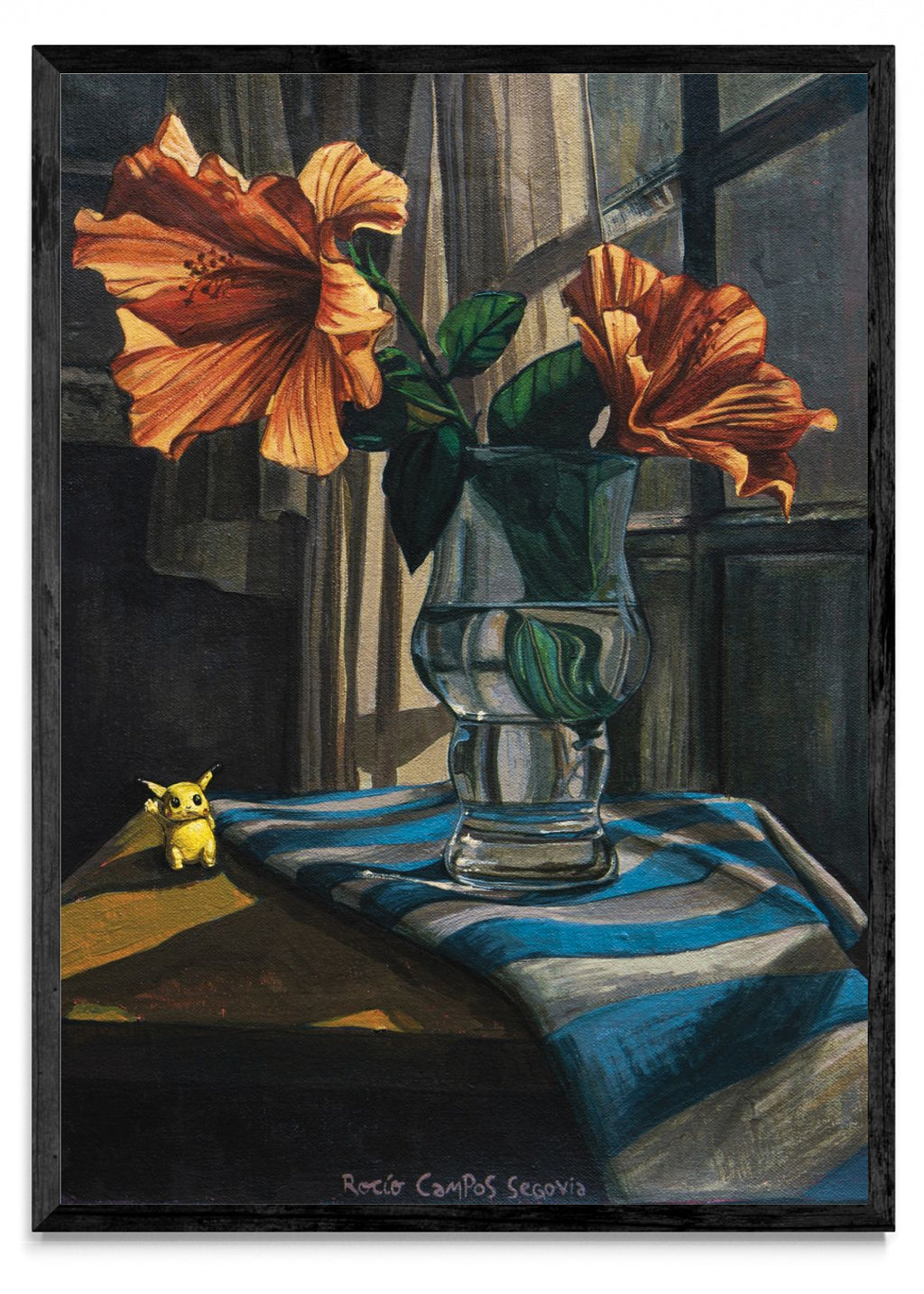 Picachu y Rosa - Retrato N