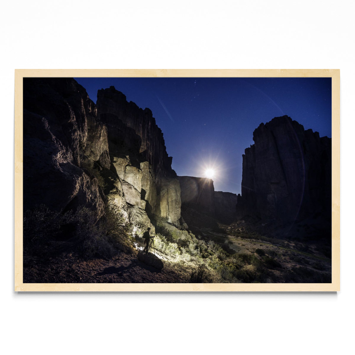 Puesta de Luna en el Cañadón - FotoH MC