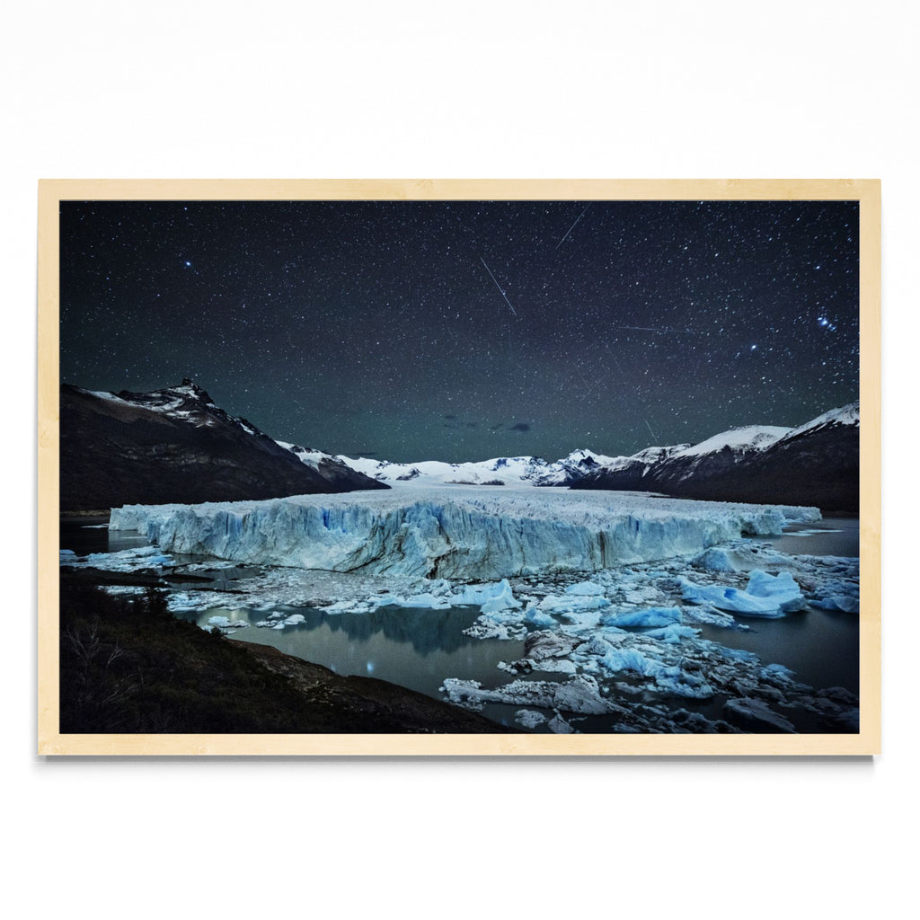 Lluvia de Estrellas sobre el Glaciar - FotoH MC
