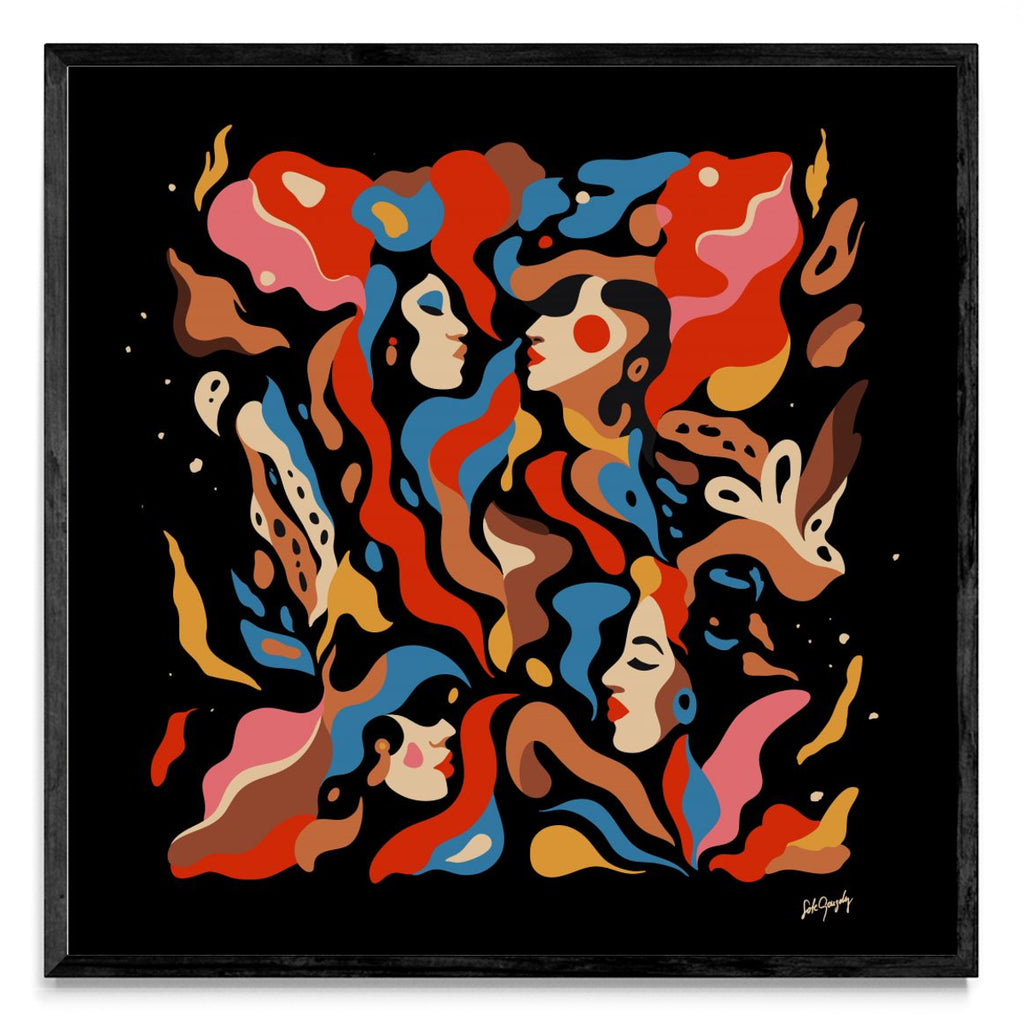Caras de fuego - Cuadrado N