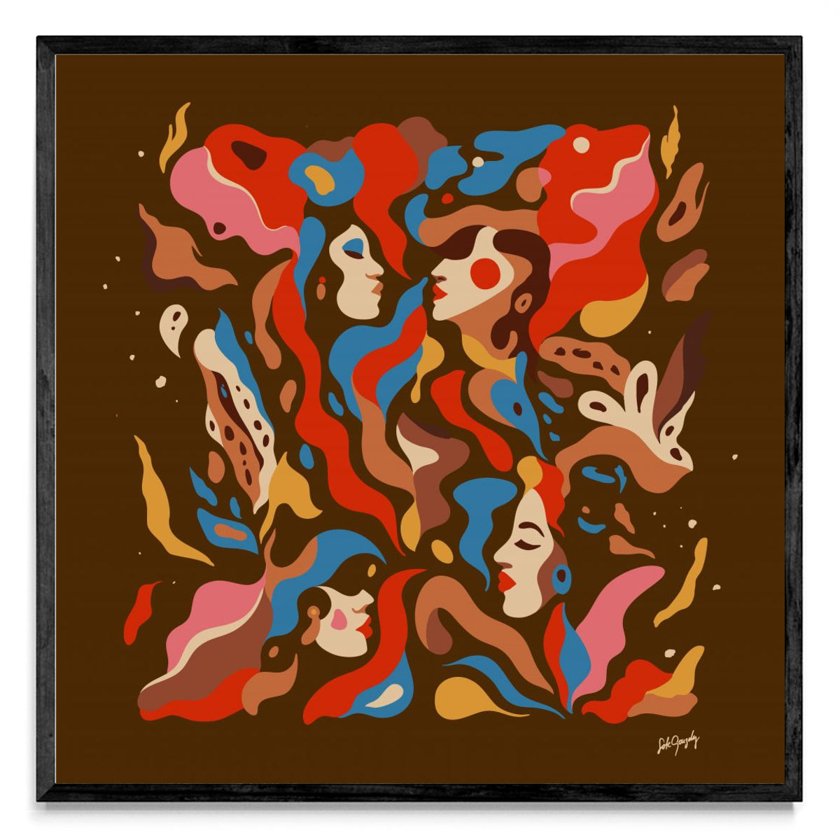 Caras de Fuego_II - Cuadrado N