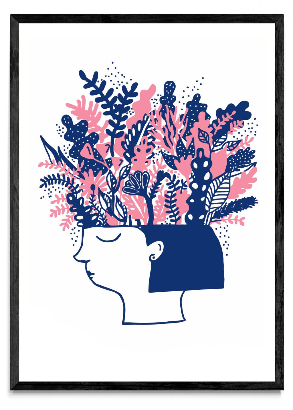 Flores en la cabeza - Retrato N