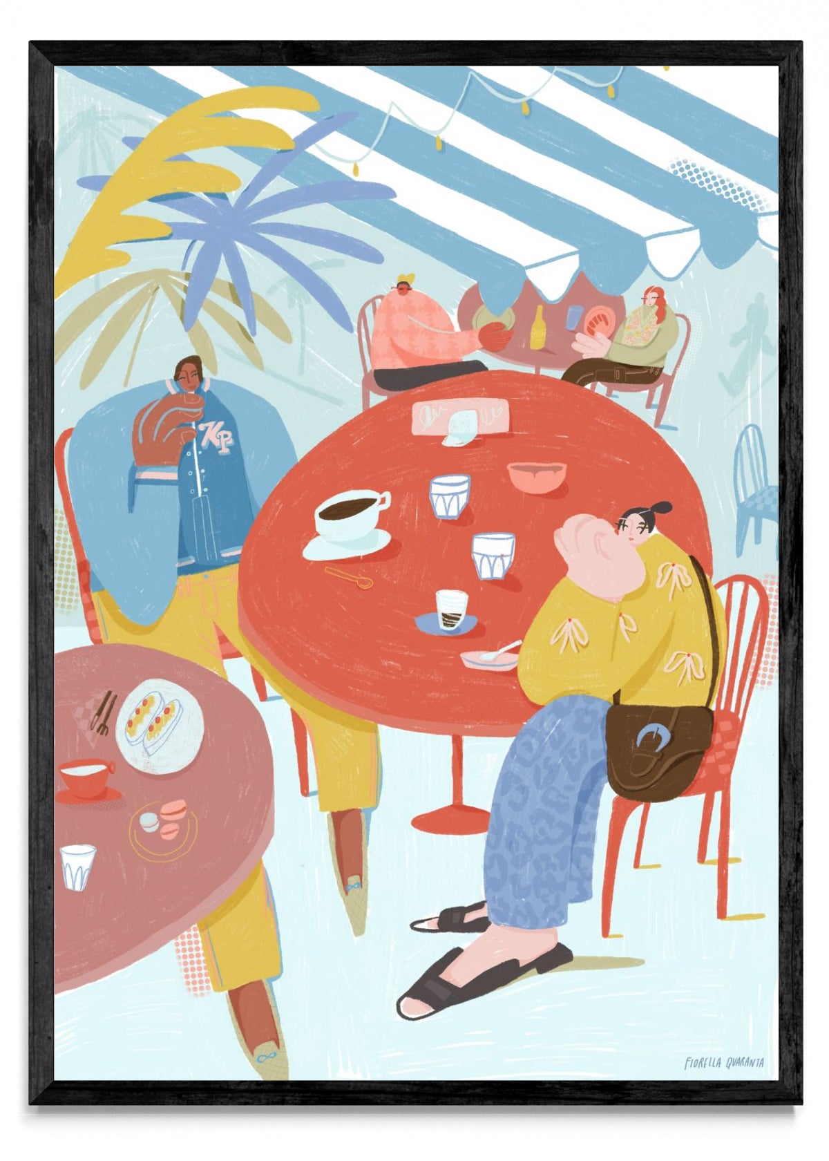 Café parisino - Retrato N