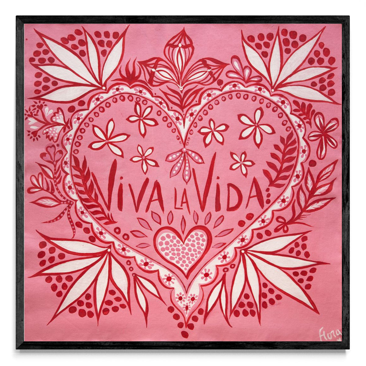 Viva la vida pink - Cuadrado N