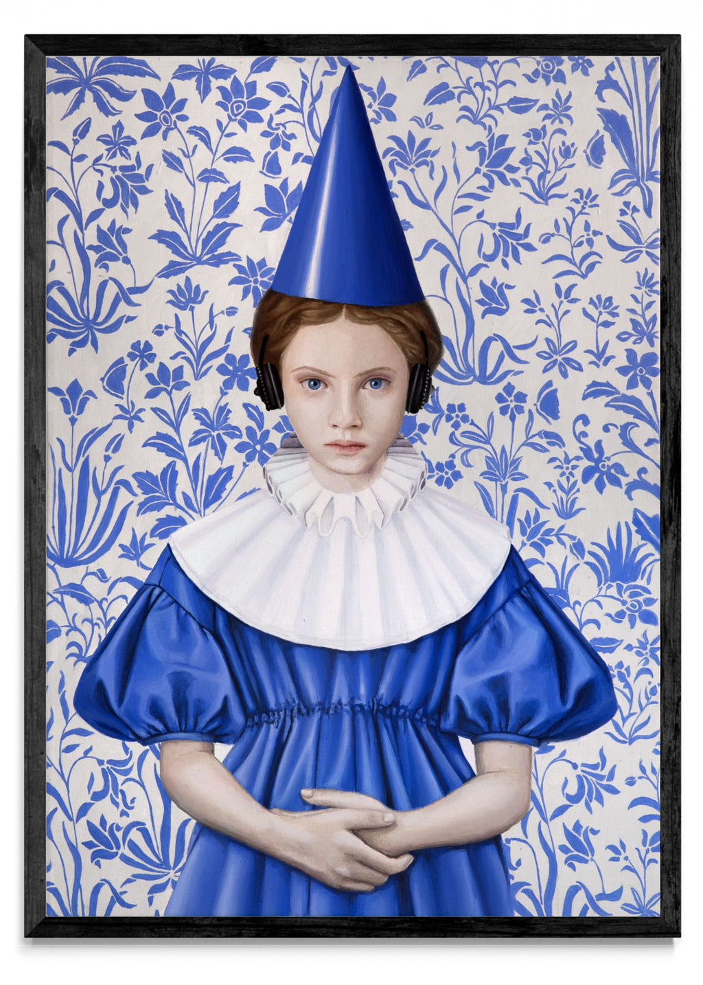 Reina con Bonete Azul - Retrato N
