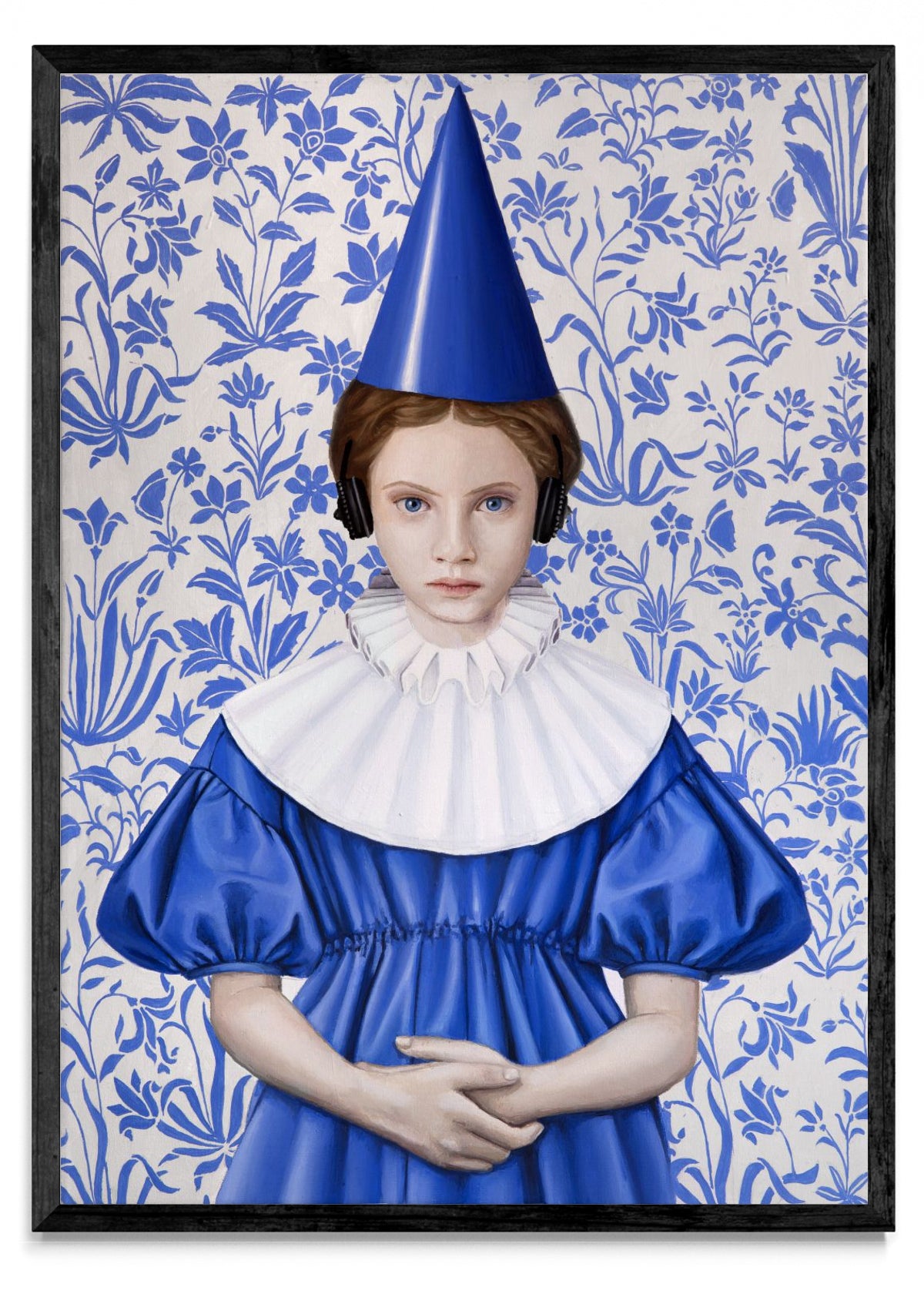 Reina con Bonete Azul - Retrato N