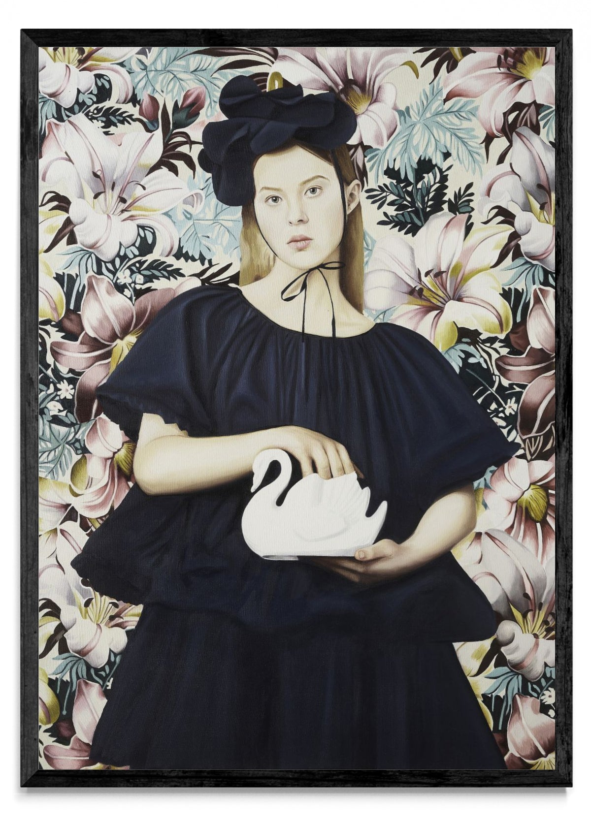 Reina con Cisne - Retrato N