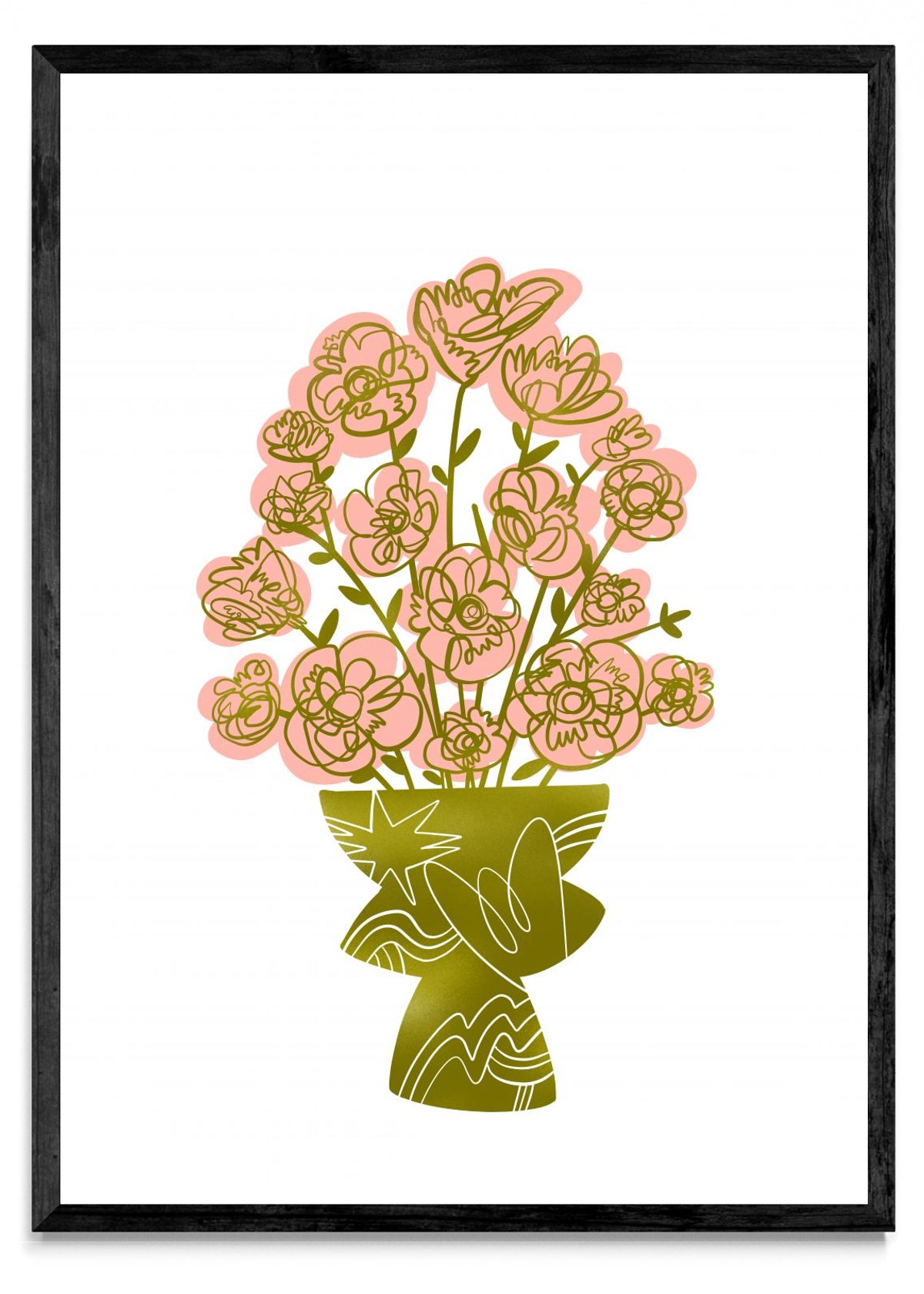 Florero Dorado - Retrato N