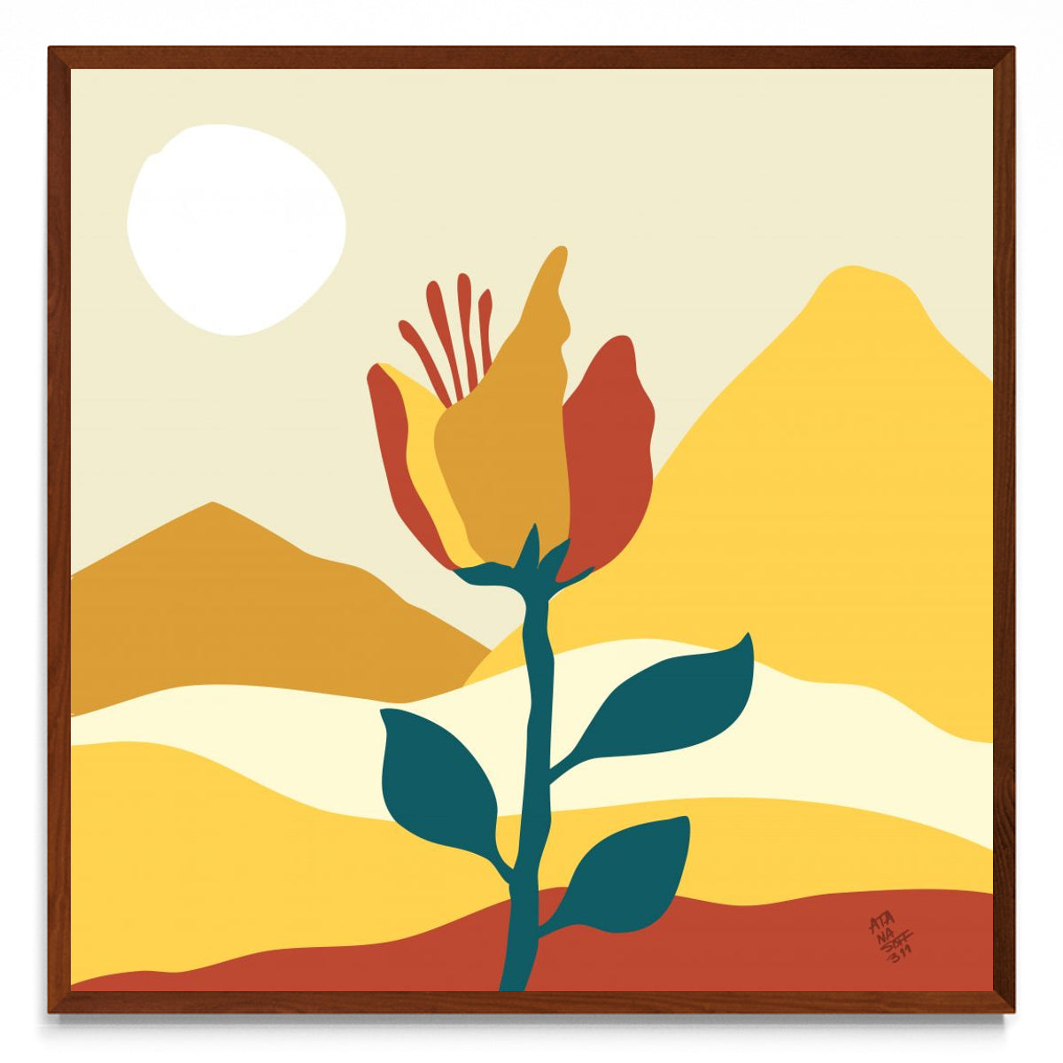 Flor en el valle - cuadrado MO