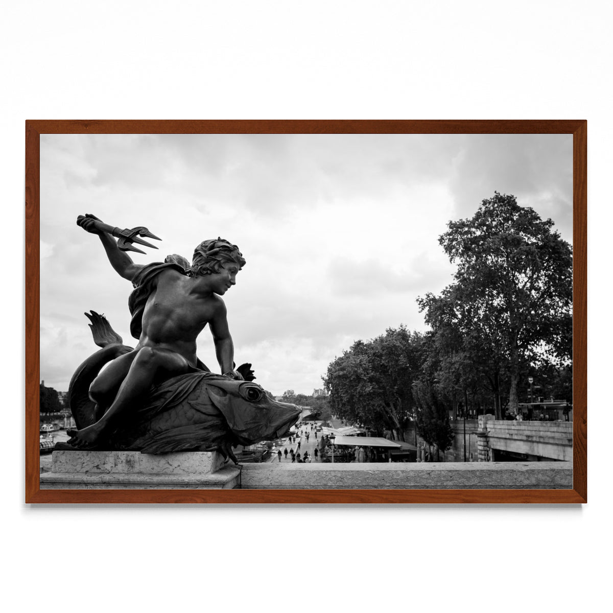 Estatua de un puente de París - FotoH MO