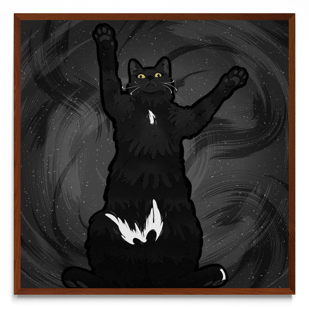 Gato negro - cuadrado MO