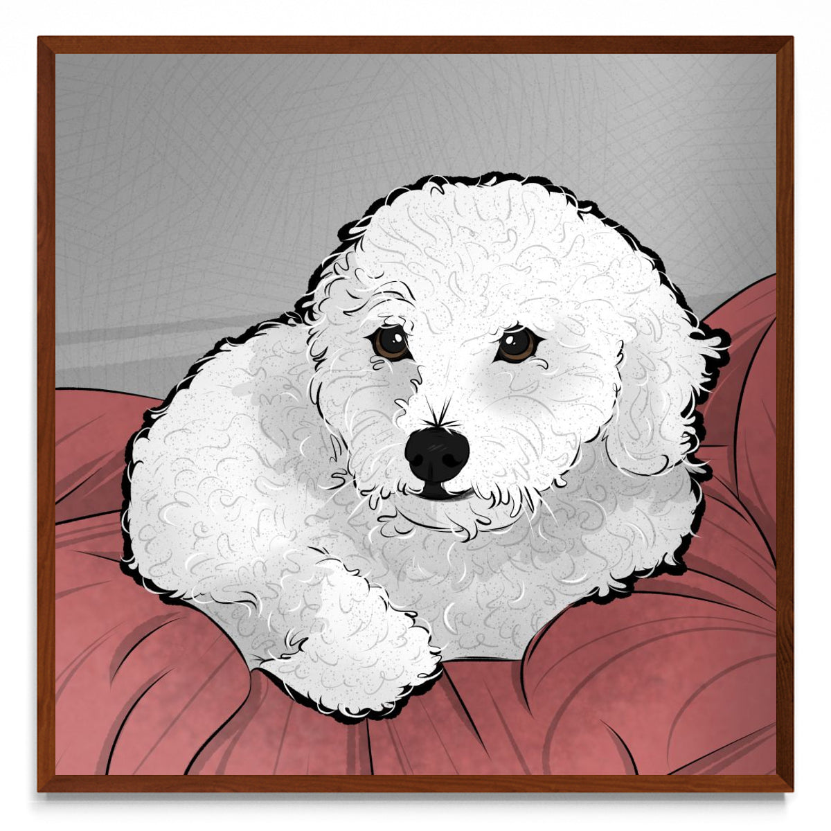 Caniche - cuadrado MO