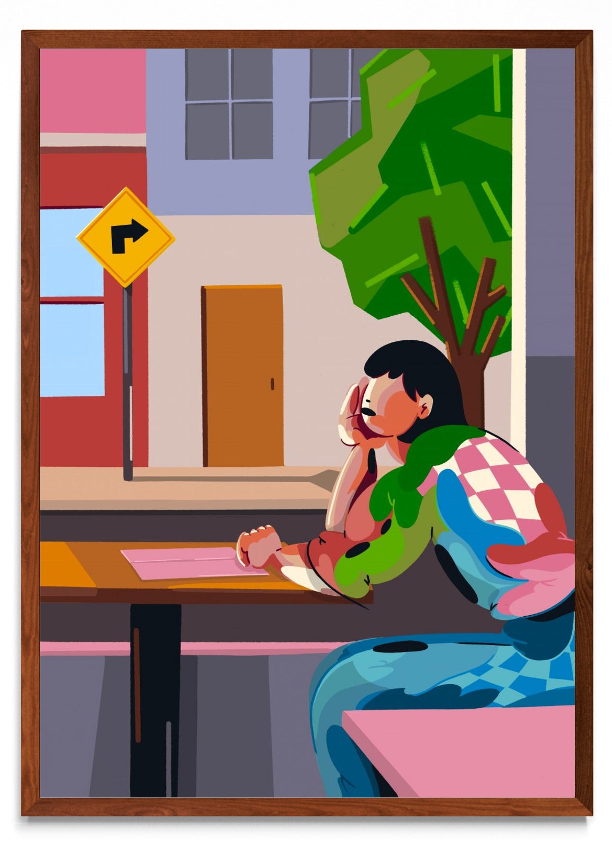Mujer en Café - Retrato MO