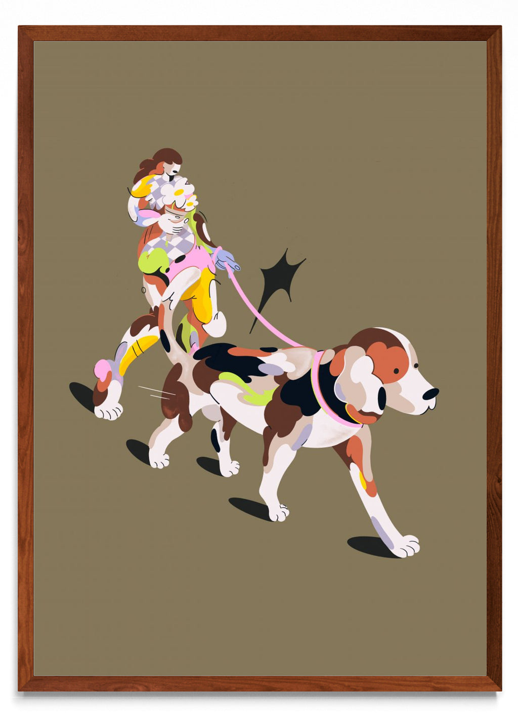 Mujer con perro - Retrato MO