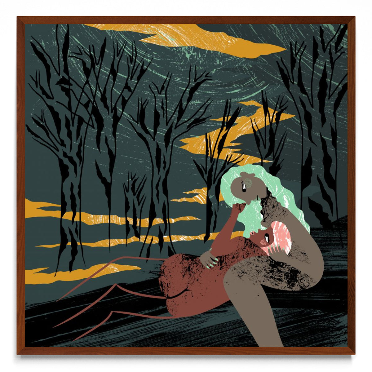 Cita en el bosque. - cuadrado MO