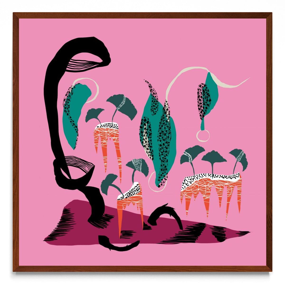 Paisaje con Ginkos. - cuadrado MO