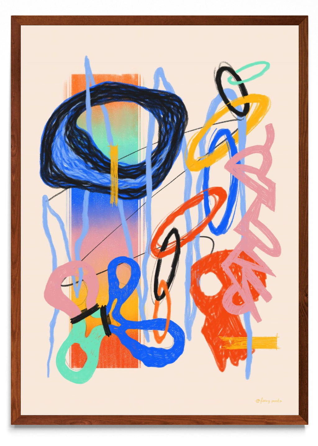 Asemic N4 - Retrato MO