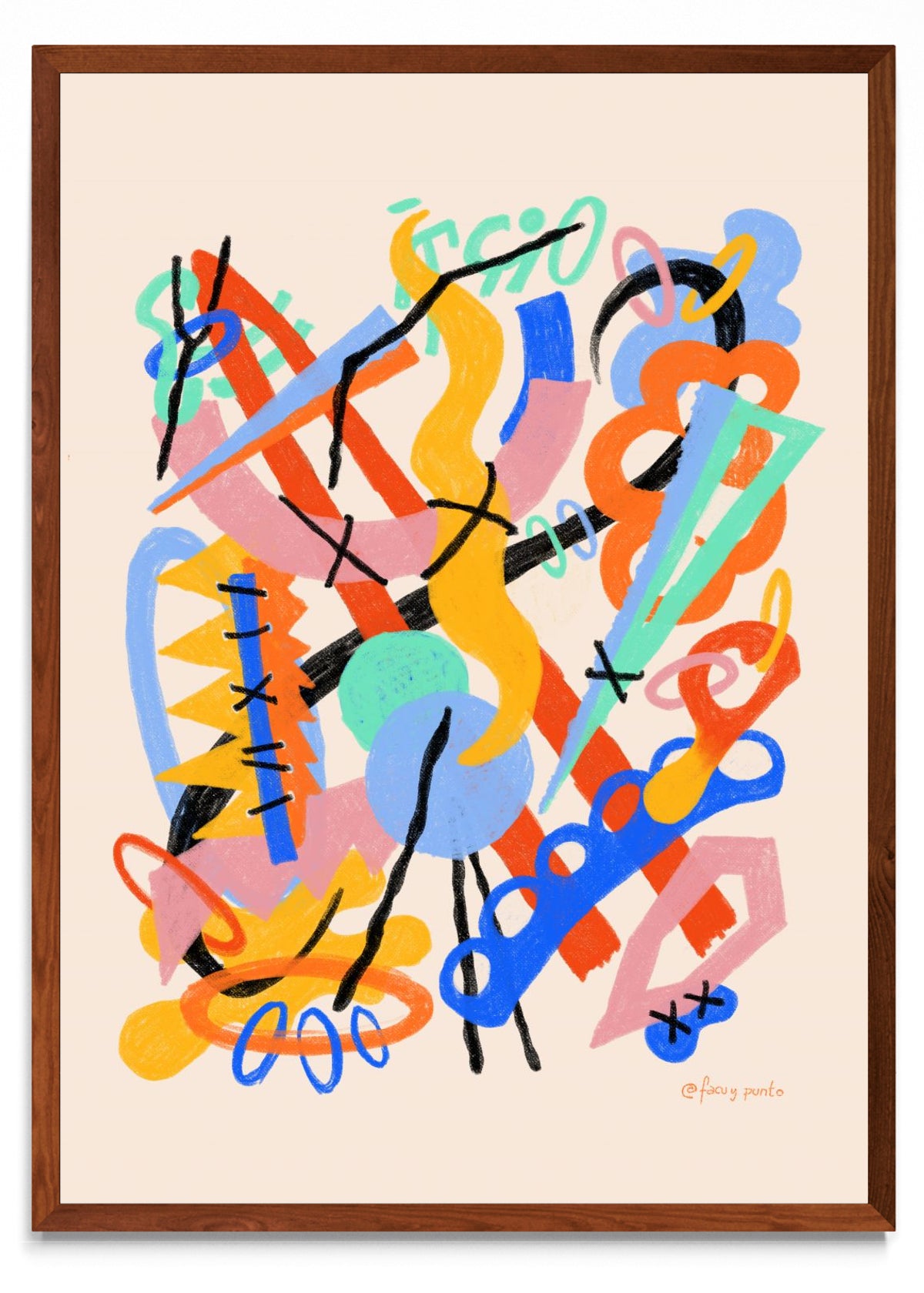 Asemic N5 - Retrato MO