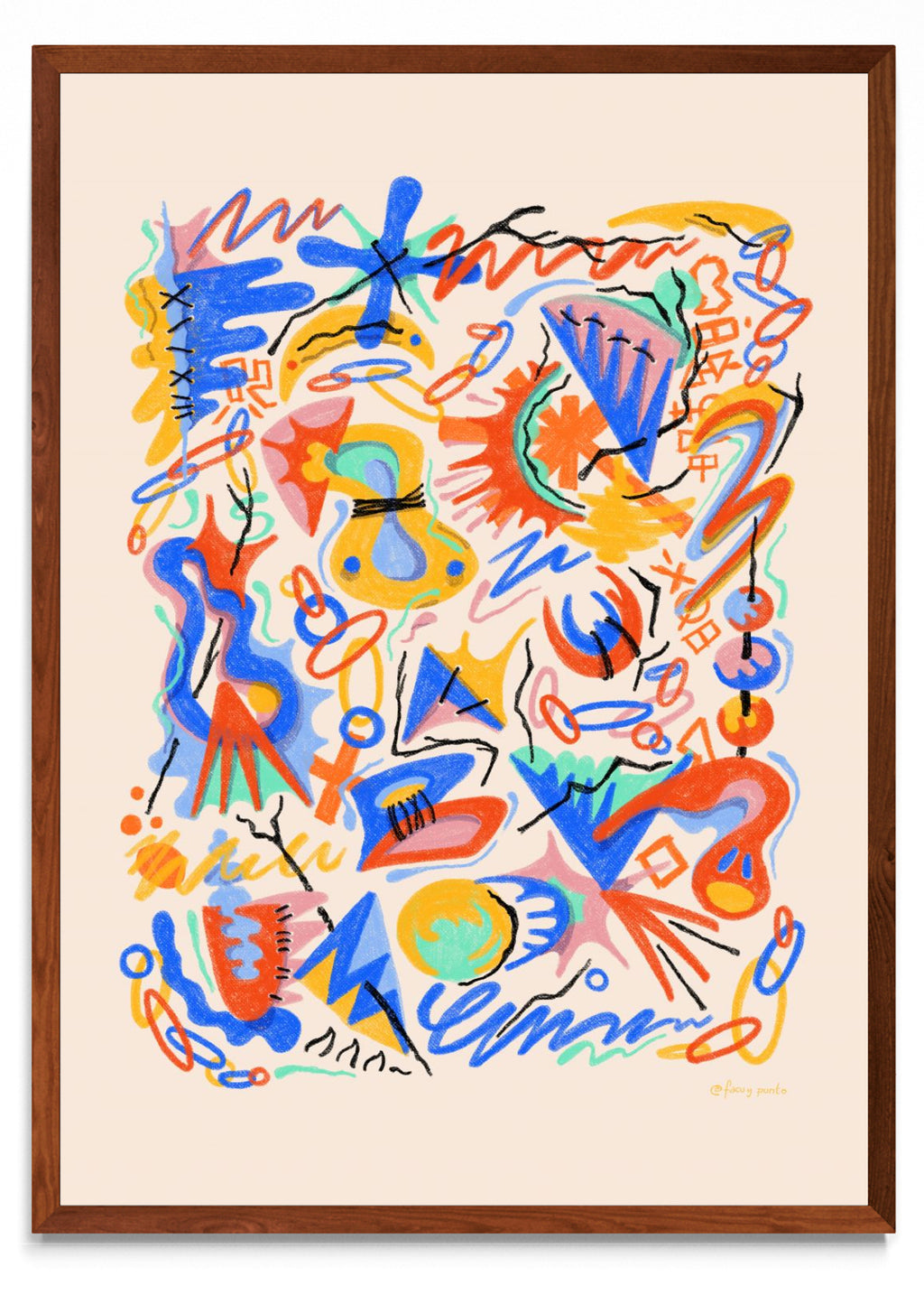 Asemic N6 - Retrato MO