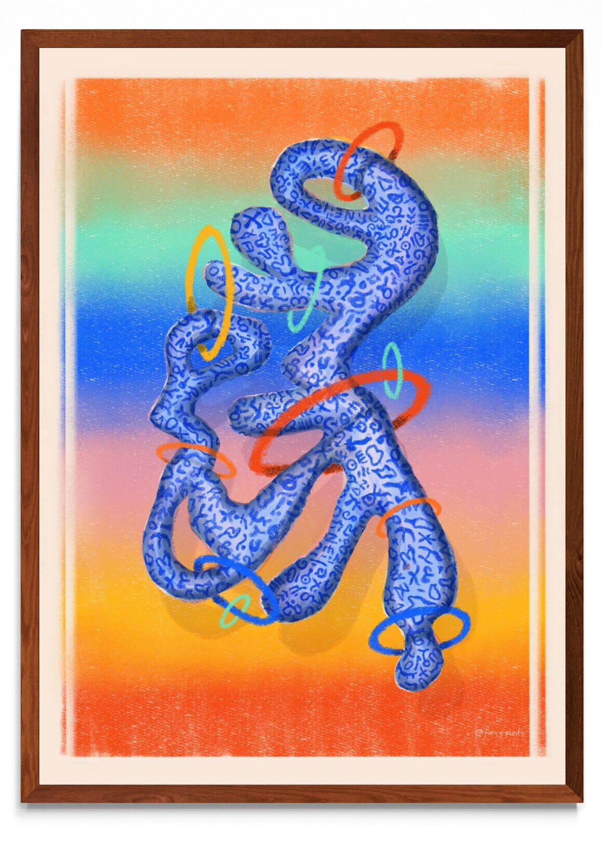 Asemic N 9 - Retrato MO