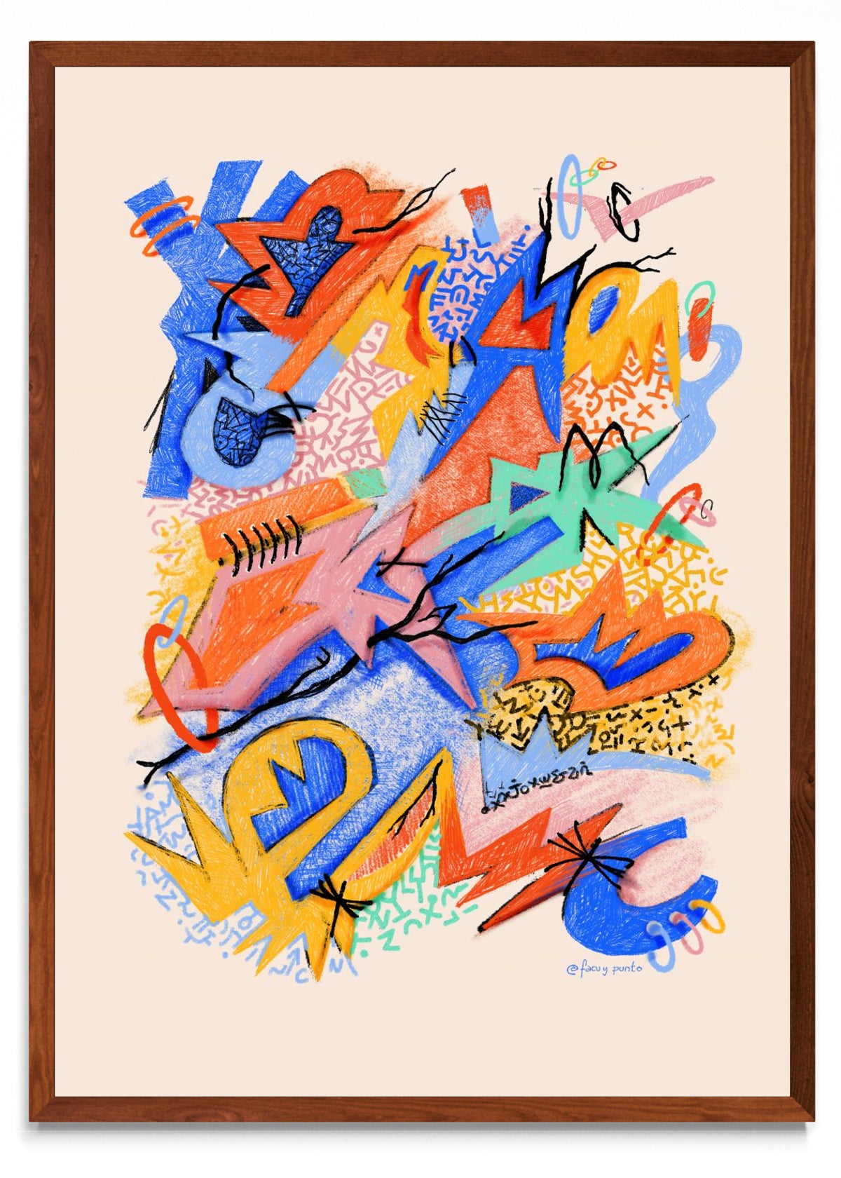 Asemic N10 - Retrato MO