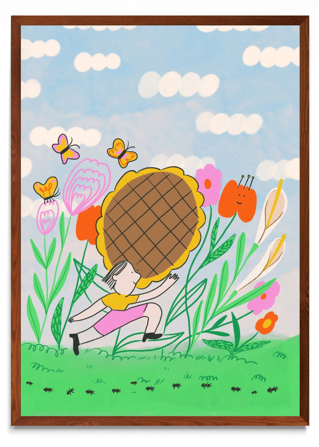Descanso entre flores vertical - Retrato MO