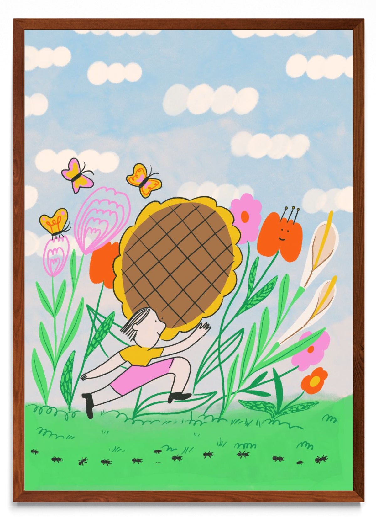 Descanso entre flores vertical - Retrato MO