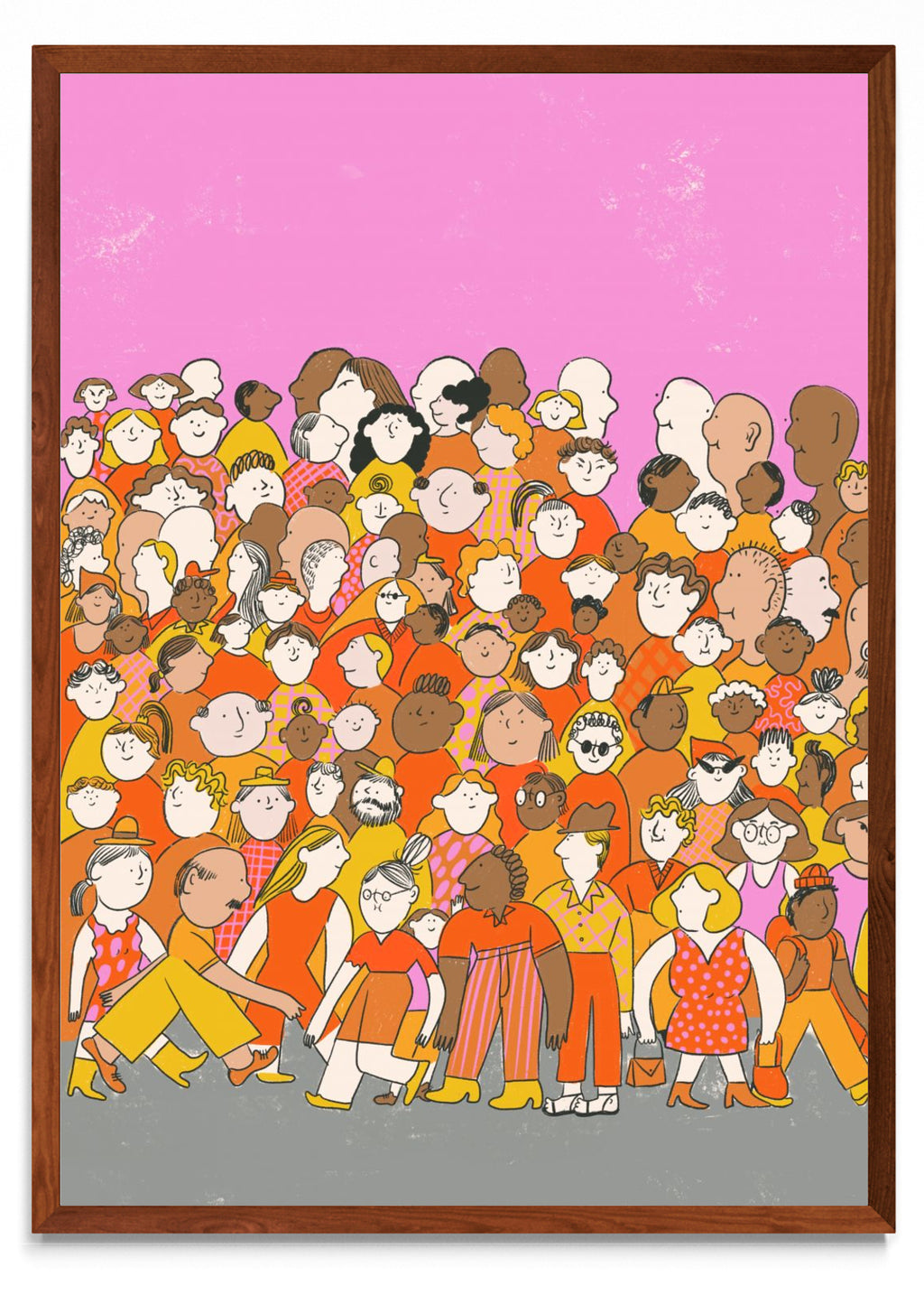 Perdida en la multitud vertical - Retrato MO