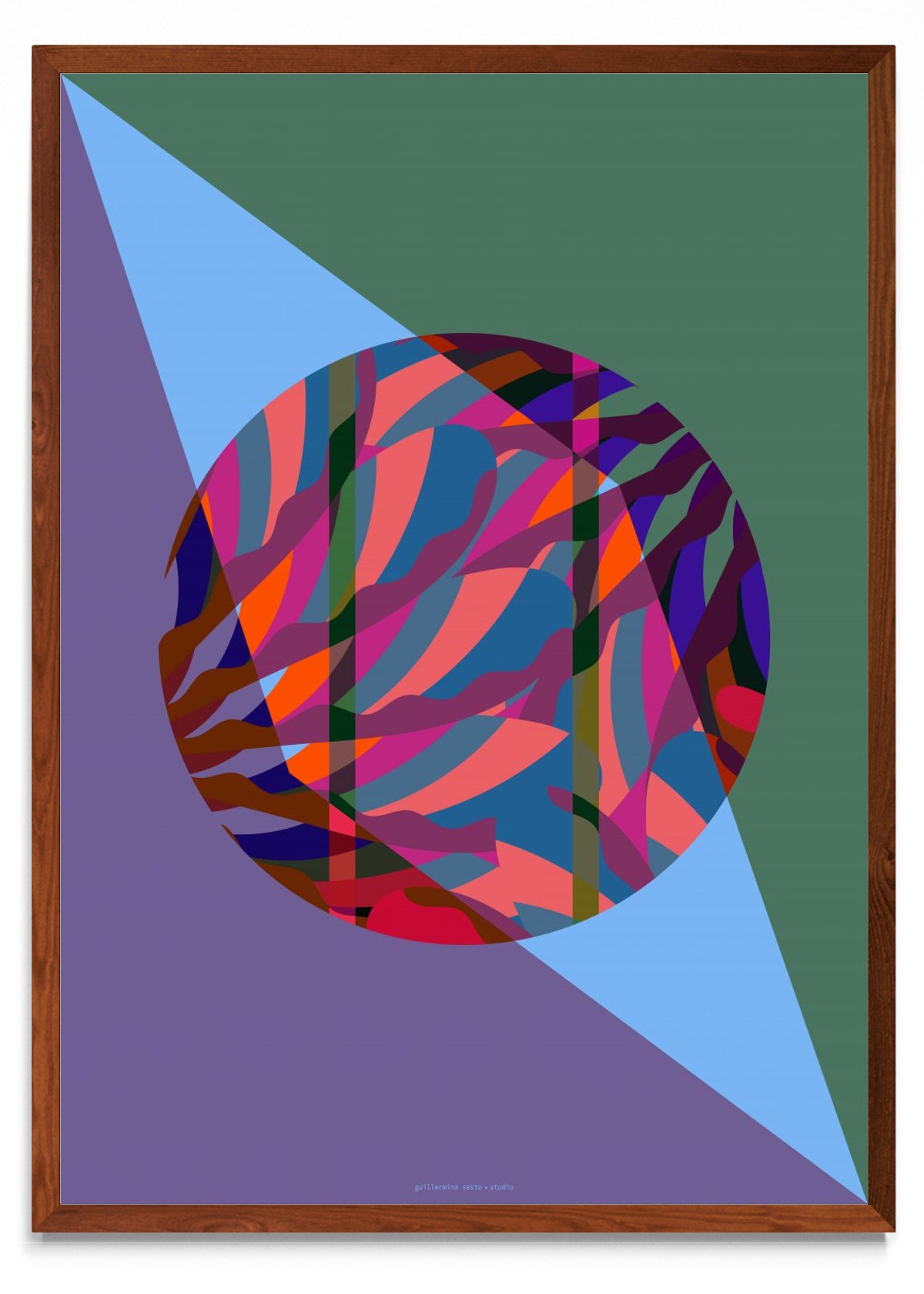 Abstract Round Retro - Retrato MO