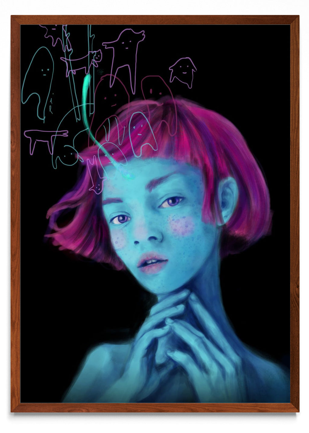 Otro retrato azul - Retrato MO