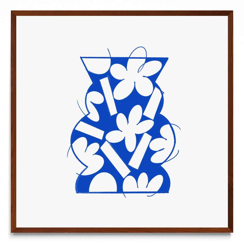 Vase Blue - cuadrado MO