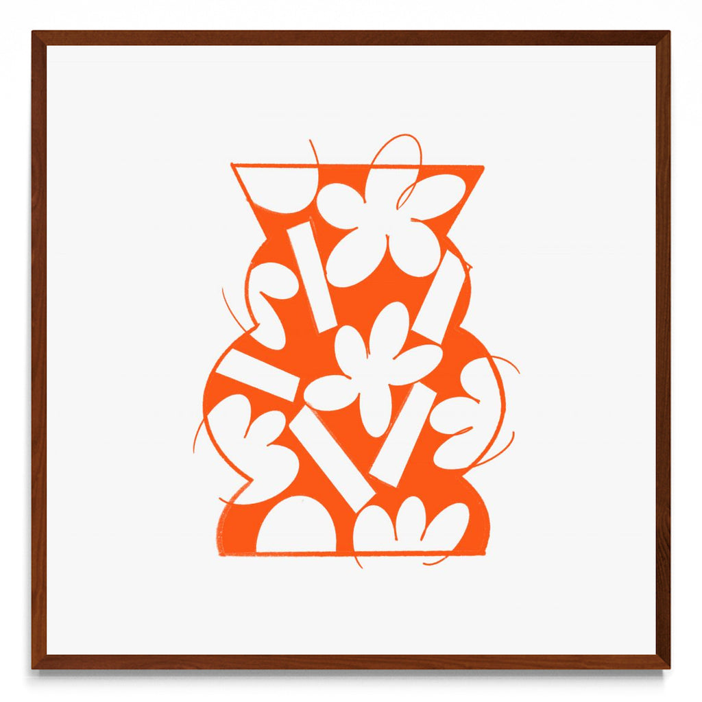 Vase Orange - cuadrado MO